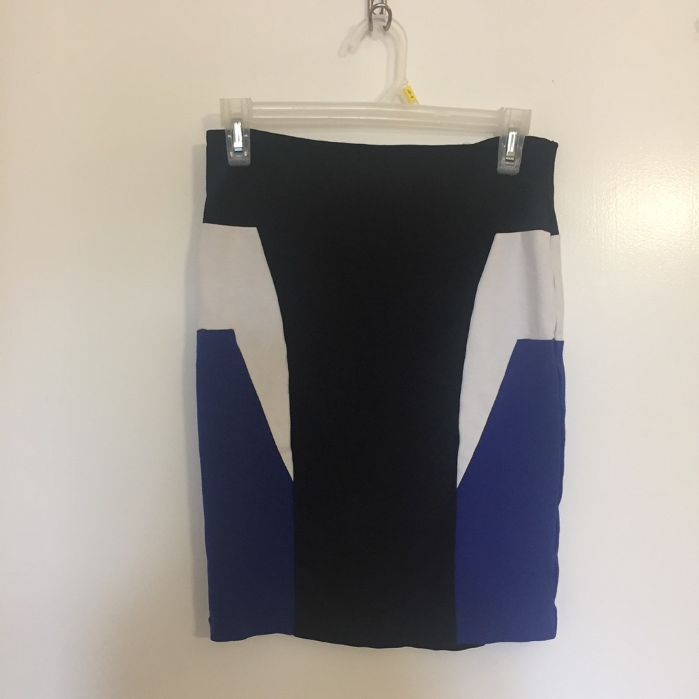 Color Block Pencil Skirt